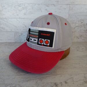 Nintendo NES Controller Snapback Hat Cap 2015 Adjustable Gray Red Embroidery
